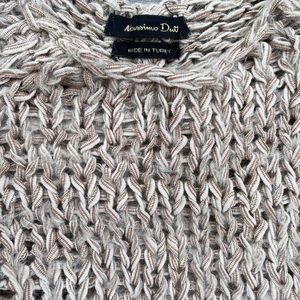 Massimo Dutti.Original knit sweater with silk back